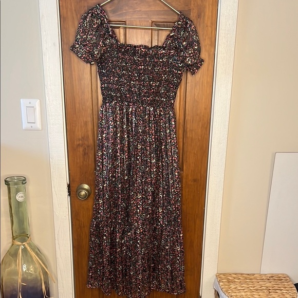 Black Tape_ Dresses & Skirts - Babydoll Dress Puffed Sleeve Floral Multicolor | S